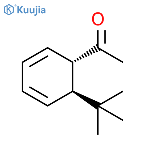 Ethanone, 1-[6-(1,1-dimethylethyl)-2,4-cyclohexadien-1-yl]-, trans- (9CI) structure