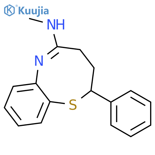 2H-1,6-Benzothiazocin-5-amine, 3,4-dihydro-N-methyl-2-phenyl- structure