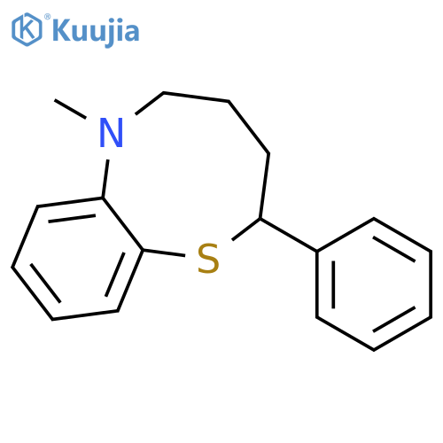 2H-1,6-Benzothiazocine, 3,4,5,6-tetrahydro-6-methyl-2-phenyl- structure