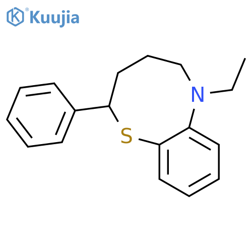 2H-1,6-BENZOTHIAZOCINE, 6-ETHYL-3,4,5,6-TETRAHYDRO-2-PHENYL- structure