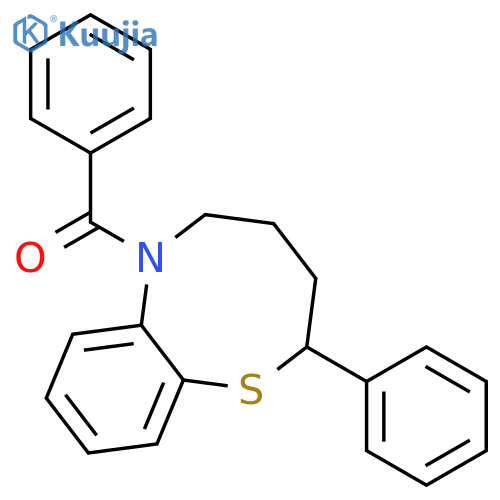 2H-1,6-BENZOTHIAZOCINE, 6-BENZOYL-3,4,5,6-TETRAHYDRO-2-PHENYL- structure
