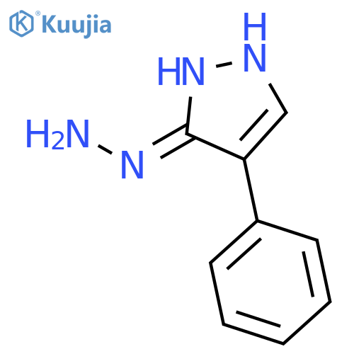 3H-Pyrazol-3-one, 1,2-dihydro-4-phenyl-, hydrazone structure