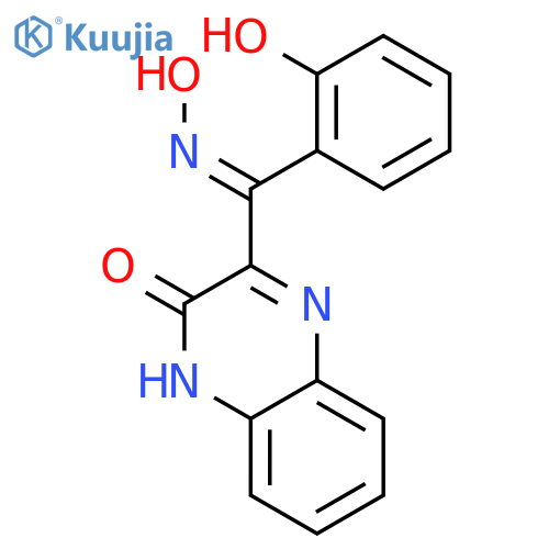 2(1H)-Quinoxalinone, 3-[(hydroxyimino)(2-hydroxyphenyl)methyl]- structure