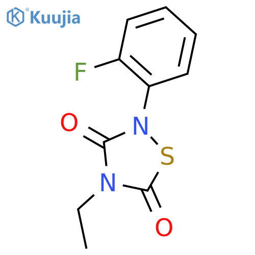 1,2,4-Thiadiazolidine-3,5-dione, 4-ethyl-2-(2-fluorophenyl)- structure