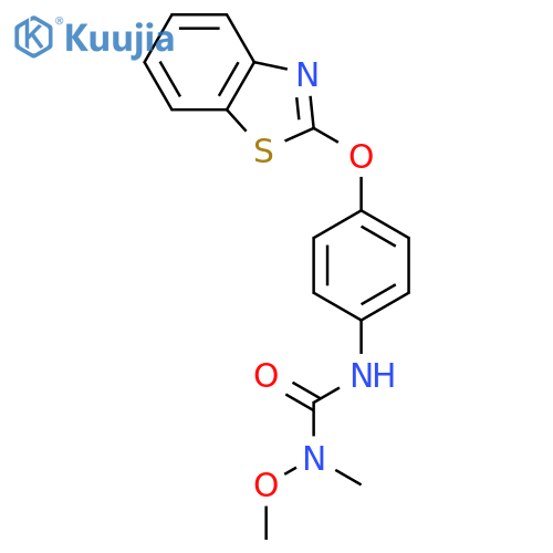 Urea, N'-[4-(2-benzothiazolyloxy)phenyl]-N-methoxy-N-methyl- structure