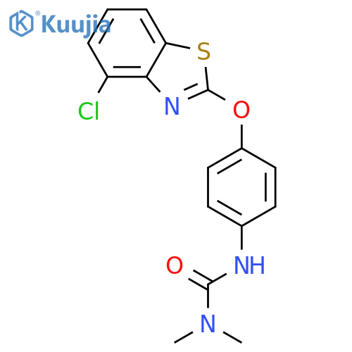 Urea, N'-[4-[(4-chloro-2-benzothiazolyl)oxy]phenyl]-N,N-dimethyl- structure