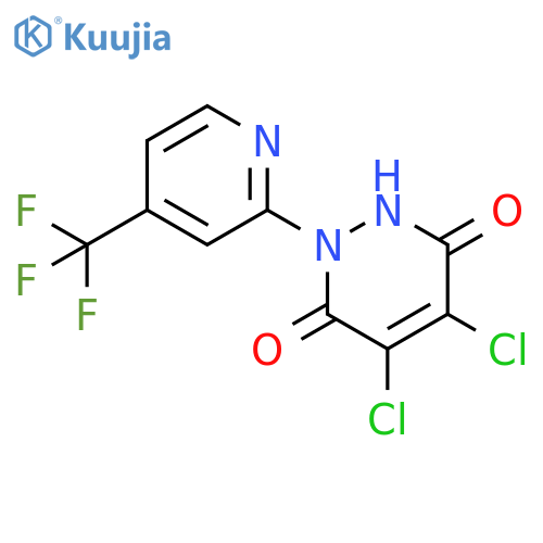 3,6-Pyridazinedione, 4,5-dichloro-1,2-dihydro-1-[4-(trifluoromethyl)-2-pyridinyl]- structure