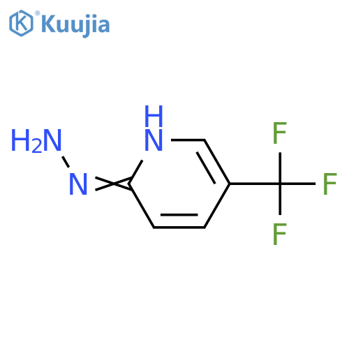 2-Hydrazinyl-5-(trifluoromethyl)pyridine structure