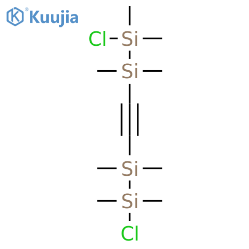 Disilane, 1,1'-(1,2-ethynediyl)bis[2-chloro-1,1,2,2-tetramethyl- structure