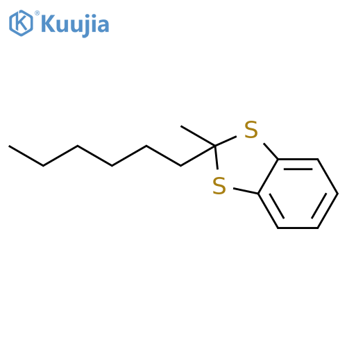 1,3-Benzodithiole, 2-hexyl-2-methyl- structure
