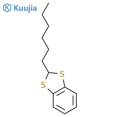 1,3-Benzodithiole, 2-hexyl- structure