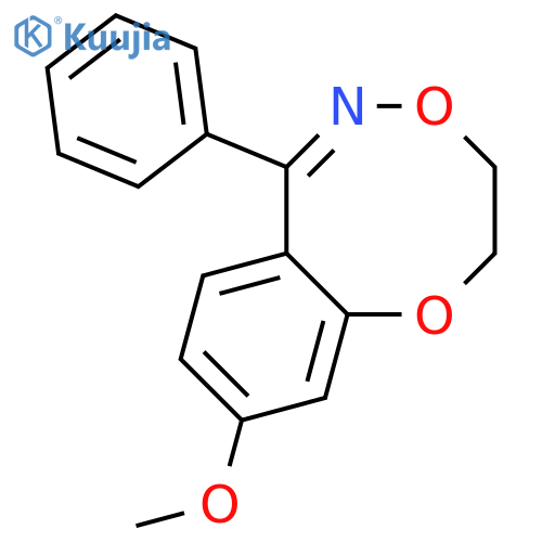 1,4,5-BENZODIOXAZOCINE, 2,3-DIHYDRO-9-METHOXY-6-PHENYL- structure