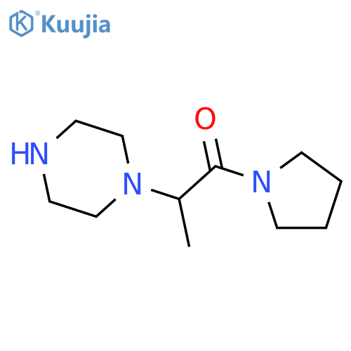 2-(piperazin-1-yl)-1-(pyrrolidin-1-yl)propan-1-one structure