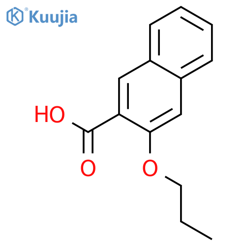 2-Naphthalenecarboxylic acid, 3-propoxy- structure