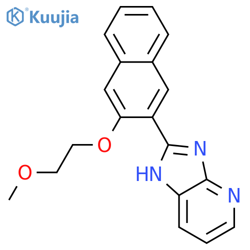 1H-Imidazo[4,5-b]pyridine, 2-[3-(2-methoxyethoxy)-2-naphthalenyl]- structure
