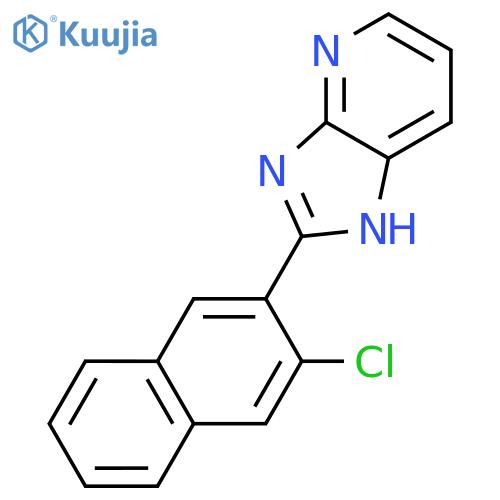 1H-Imidazo[4,5-b]pyridine, 2-(3-chloro-2-naphthalenyl)- structure