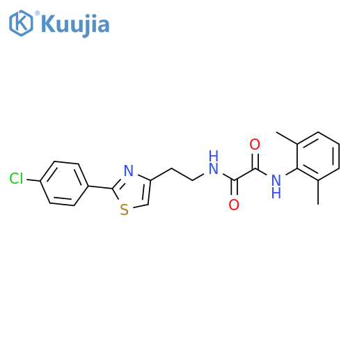 N-{2-2-(4-chlorophenyl)-1,3-thiazol-4-ylethyl}-N'-(2,6-dimethylphenyl)ethanediamide structure