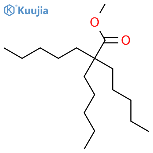 Heptanoic acid, 2,2-dipentyl-, methyl ester structure