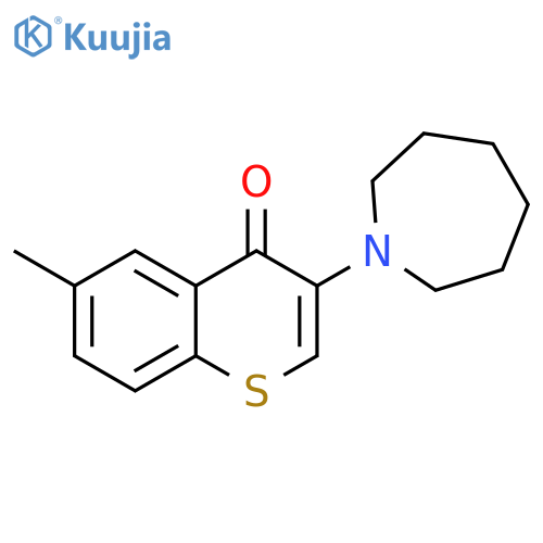 3-(azepan-1-yl)-6-methyl-4H-thiochromen-4-one structure