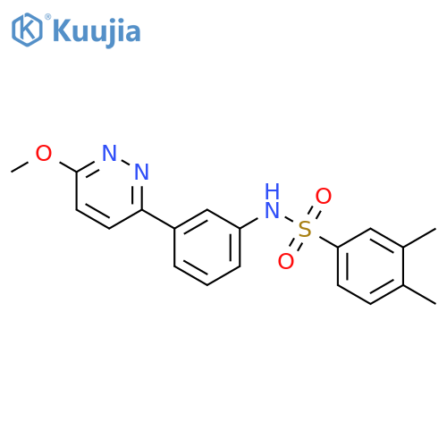 N-3-(6-methoxypyridazin-3-yl)phenyl-3,4-dimethylbenzene-1-sulfonamide structure