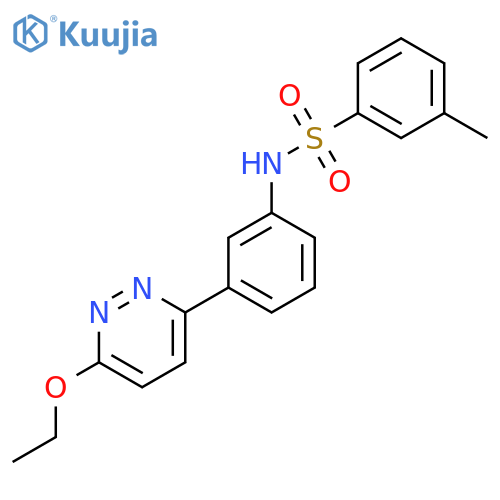 N-3-(6-ethoxypyridazin-3-yl)phenyl-3-methylbenzene-1-sulfonamide structure