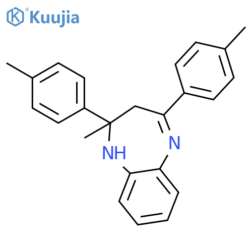 1H-1,5-Benzodiazepine, 2,3-dihydro-2-methyl-2,4-bis(4-methylphenyl)- structure