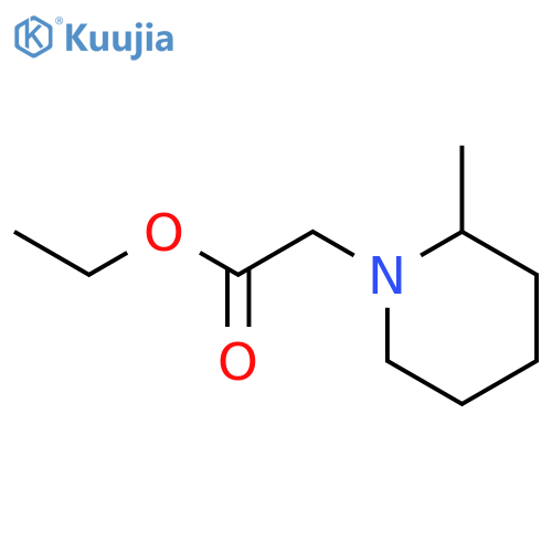 Ethyl (2-methylpiperidin-1-yl)acetate structure