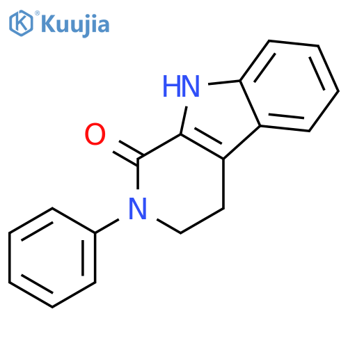 1H-Pyrido[3,4-b]indol-1-one, 2,3,4,9-tetrahydro-2-phenyl- structure