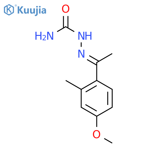 Hydrazinecarboxamide, 2-[1-(4-methoxy-2-methylphenyl)ethylidene]- structure