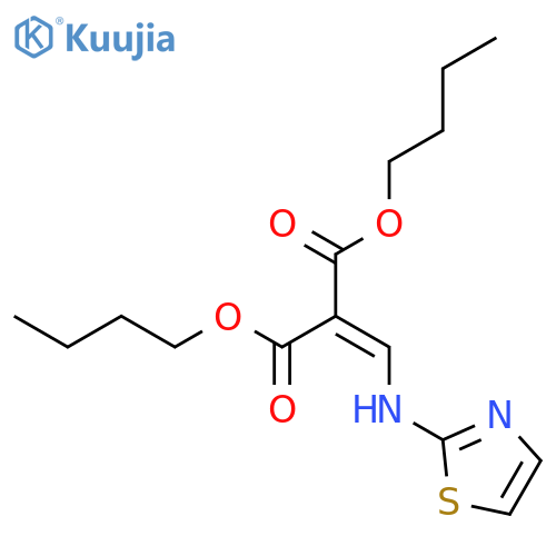 Propanedioic acid, [(2-thiazolylamino)methylene]-, dibutyl ester structure