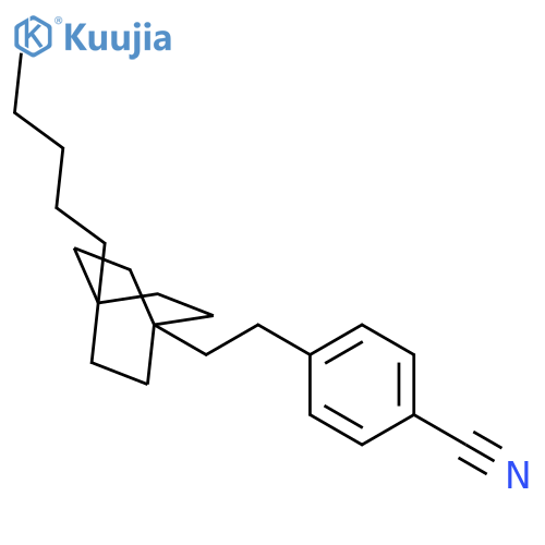 Benzonitrile, 4-[2-(4-pentylbicyclo[2.2.2]oct-1-yl)ethyl]- structure
