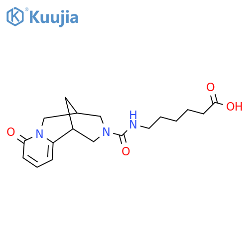 6-({6-Oxo-7,11-diazatricyclo[7.3.1.0,2,7]trideca-2,4-diene-11-carbonyl}amino)hexanoic acid structure