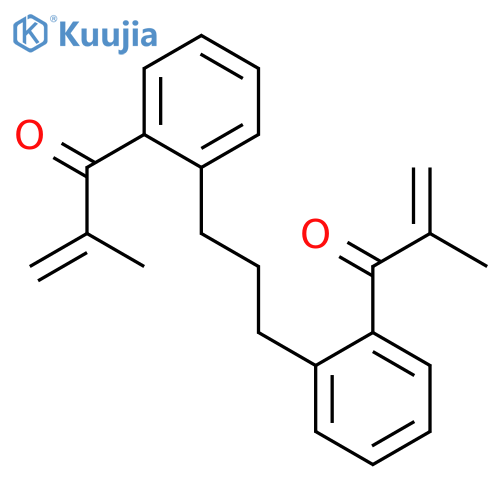 2-Propen-1-one, 1,1'-(1,3-propanediyldiphenylene)bis[2-methyl- structure