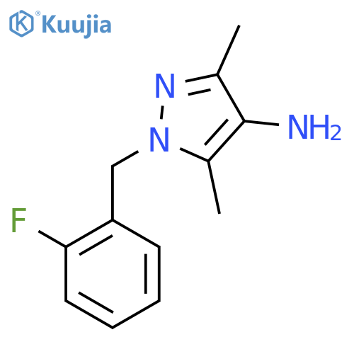 1-(2-Fluorobenzyl)-3,5-dimethyl-1H-pyrazol-4-amine structure