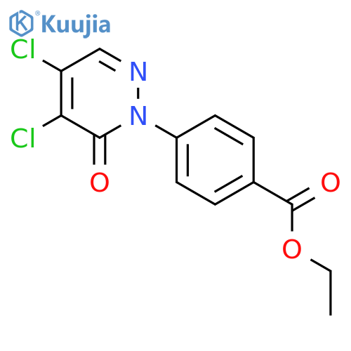 Benzoic acid, 4-(4,5-dichloro-6-oxo-1(6H)-pyridazinyl)-, ethyl ester structure