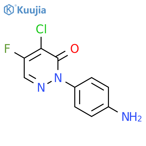 3(2H)-Pyridazinone, 2-(4-aminophenyl)-4-chloro-5-fluoro- structure