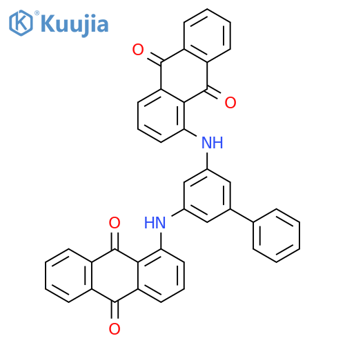 9,10-Anthracenedione, 1,1'-([1,1'-biphenyl]-3,5-diyldiimino)bis- structure