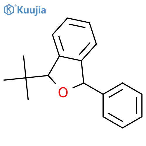 Isobenzofuran, 1-(1,1-dimethylethyl)-1,3-dihydro-3-phenyl-, trans- structure