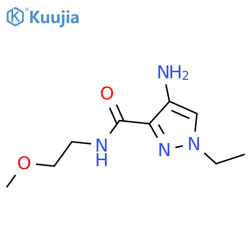 4-amino-1-ethyl-N-(2-methoxyethyl)-1H-pyrazole-3-carboxamide structure