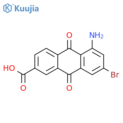 2-Anthracenecarboxylic acid,5-amino-7-bromo-9,10-dihydro-9,10-dioxo- structure