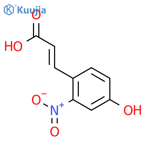 3-(4-Hydroxy-2-nitrophenyl)prop-2-enoic acid structure