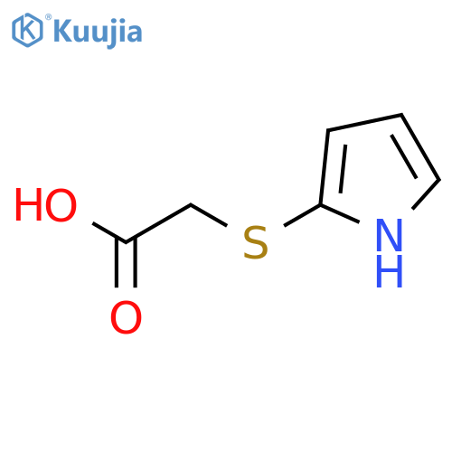 Acetic acid, (1H-pyrrol-2-ylthio)- structure