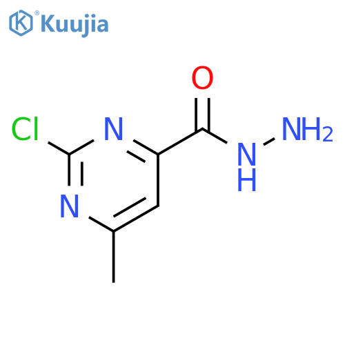 4-Pyrimidinecarboxylicacid, 2-chloro-6-methyl-, hydrazide structure