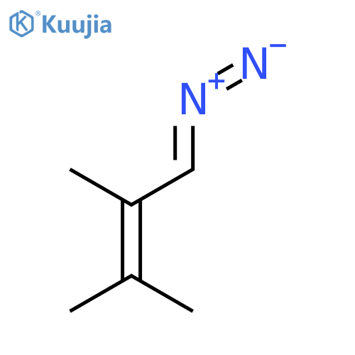 2-BUTENE, 1-DIAZO-2,3-DIMETHYL- structure