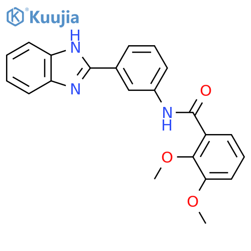 N-3-(1H-1,3-benzodiazol-2-yl)phenyl-2,3-dimethoxybenzamide structure