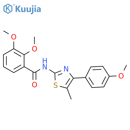 2,3-dimethoxy-N-4-(4-methoxyphenyl)-5-methyl-1,3-thiazol-2-ylbenzamide structure