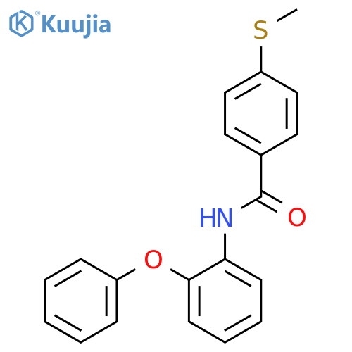 4-(methylsulfanyl)-N-(2-phenoxyphenyl)benzamide structure