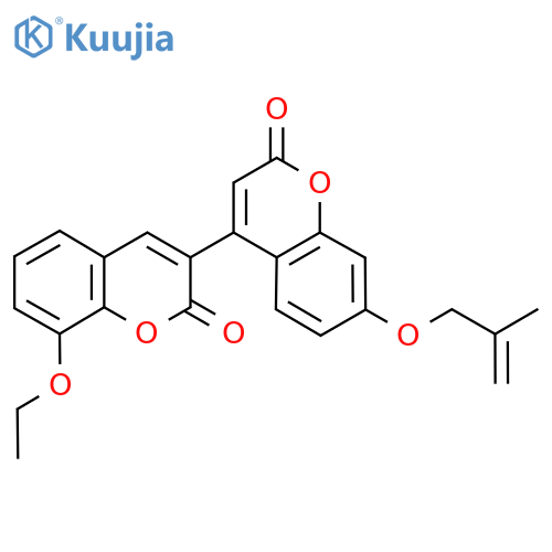 8-ethoxy-7'-(2-methylprop-2-en-1-yl)oxy-2H,2'H-3,4'-bichromene-2,2'-dione structure