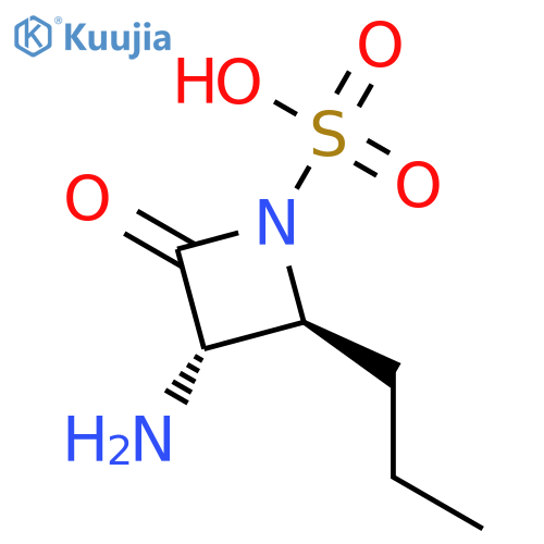 1-Azetidinesulfonic acid, 3-amino-2-oxo-4-propyl-, (3S-trans)- structure