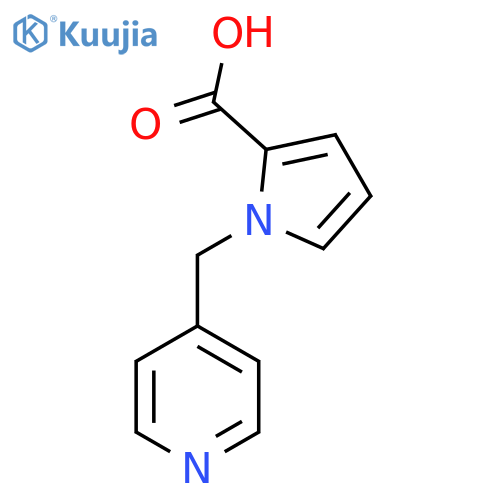 1-(Pyridin-4-ylmethyl)-1H-pyrrole-2-carboxylic acid structure